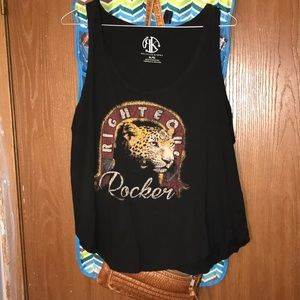 black rocker tank